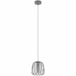 Luminaires Eglo Suspension Eglo-Leuchten FLORESTA Noir, 1 lumière