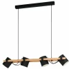 Lampes Vintages & Rétros-Luminaires Eglo Suspension Eglo-Leuchten HORNWOOD Crème, Noir, 4 lumières