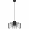 Lampes Industrielles-Luminaires Eglo Suspension Eglo-Leuchten MILLIGAN Noir, Blanc, 1 lumière