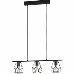 Luminaires Eglo Suspension Eglo-Leuchten MARDYKE Noir, 3 lumières
