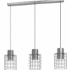 Lampes Industrielles-Luminaires Eglo Suspension Eglo-Leuchten MILLIGAN Zingué, Blanc, 3 lumières