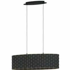 Lampes En Tissu-Luminaires Eglo Suspension Eglo-Leuchten MARASALES Noir, 2 lumières