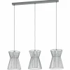 Luminaires Eglo Suspension Eglo-Leuchten MASETA Noir, 3 lumières