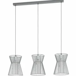 Luminaires Eglo Suspension Eglo-Leuchten MASETA Noir, 3 lumières