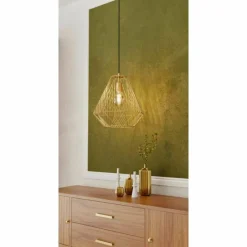 Lampes Dorées-Luminaires Eglo Suspension Eglo-Leuchten STYPE Or, 1 lumière