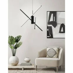 Luminaires Eglo Suspension Eglo-Leuchten SALITRE LED Noir, 1 lumière* Éclairage Led