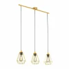Lampes Vintages & Rétros-Luminaires Eglo Suspension Eglo-Leuchten TARBES Laiton, 3 lumières