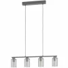 Luminaires Eglo Suspension Eglo-Leuchten ZOCABON Noir, 4 lumières