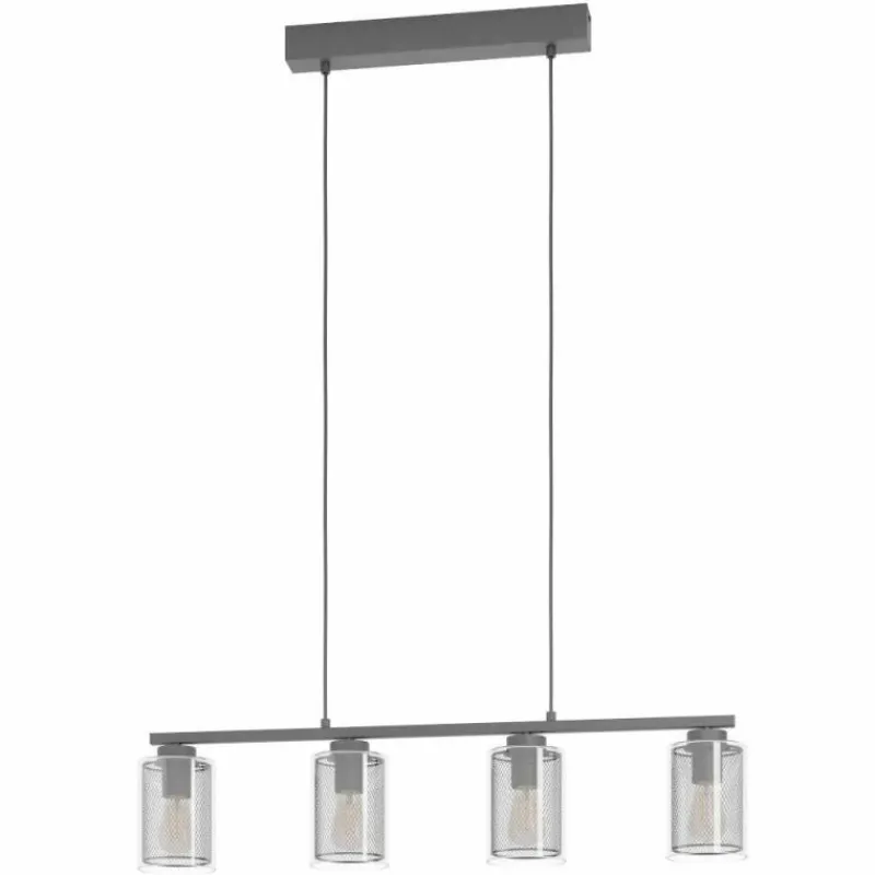 Luminaires Eglo Suspension Eglo-Leuchten ZOCABON Noir, 4 lumières