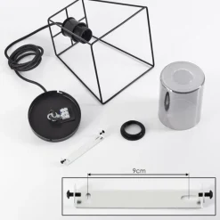 Suspension Verre Fumé-hofstein Suspension Ehtamo Noir, 1 lumière