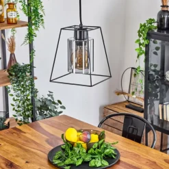 Suspension Verre Fumé-hofstein Suspension Ehtamo Noir, 1 lumière