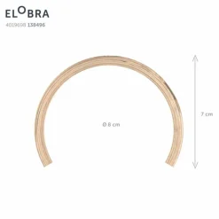 Lampes En Bois-Luminaires Elobra Suspension Elobra Colombia LED Écru, 1 lumière