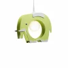 Lampes En Bois-Luminaires Elobra Suspension Elobra ELEFANT Vert, 1 lumière