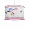 Lampes En Bois-Luminaires Elobra Suspension Elobra EULENFAMILIE Rose, 1 lumière