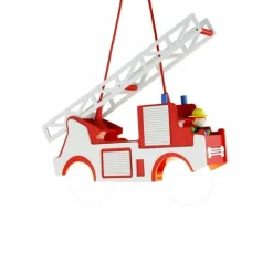 Lampes En Bois-Luminaires Elobra Suspension Elobra FRED Rouge, Blanc, 2 lumières