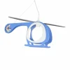 Lampes En Bois-Luminaires Elobra Suspension Elobra HUBSCHRAUBER Bleu, Blanc, 1 lumière