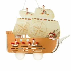 Lampes En Bois-Luminaires Elobra Suspension Elobra JACK Brun, 2 lumières