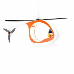 Lampes En Bois-Luminaires Elobra Suspension Elobra JOE Orange, Blanc, 1 lumière