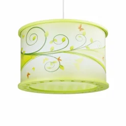 Lampes En Bois-Luminaires Elobra Suspension Elobra PHANTASIE Vert, 1 lumière
