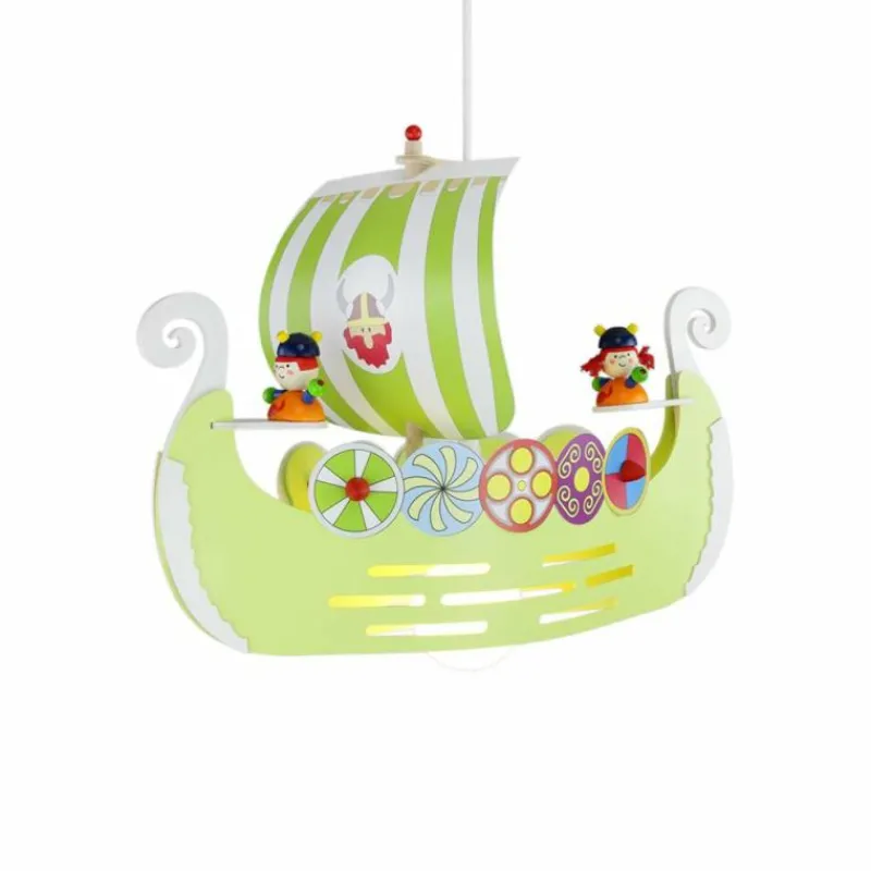 Luminaires Scandinaves-Luminaires Elobra Suspension Elobra WIKI Vert, 1 lumière