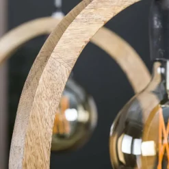 Lampes Industrielles-hofstein Suspension Elortondo Noir, 3 lumières