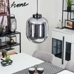 hofstein Suspension Elvange Noir, 1 lumière