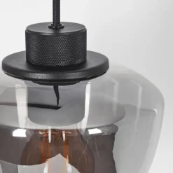 Suspension Verre Fumé-hofstein Suspension Erruretuhu Noir, 3 lumières