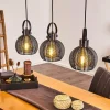 Lampes Vintages & Rétros-hofstein Suspension Espada Noir, 3 lumières