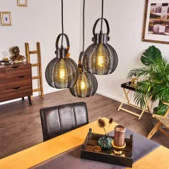 hofstein Suspension Espada Noir, 3 lumières* Suspensions