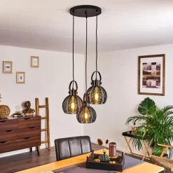 hofstein Suspension Espada Noir, 3 lumières* Suspensions