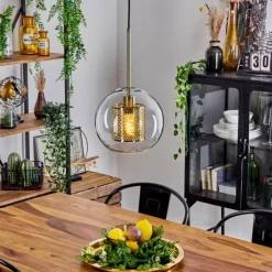 hofstein Suspension Espejuelo Laiton, Noir, 1 lumière