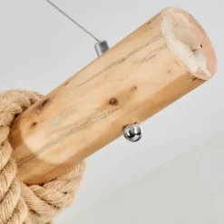 Style Boho-Chic-hofstein Suspension Etowah Brun, Noir, 4 lumières