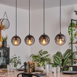 hofstein Suspension Evolene Noir, 4 lumières