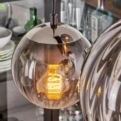 hofstein Suspension Evolene Noir, 6 lumières