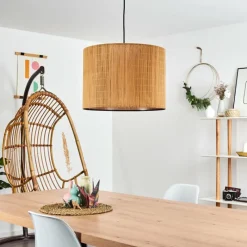 Style Boho-Chic-hofstein Suspension Exchange Noir, 1 lumière