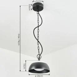 hofstein Suspension extérieur Ancemont LED Noir, 1 lumière