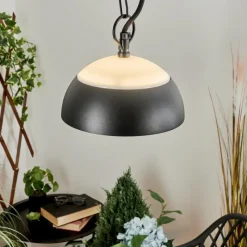 hofstein Suspension extérieur Ancemont LED Noir, 1 lumière