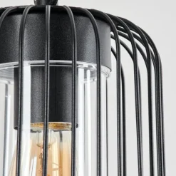 Lampes Vintages & Rétros-hofstein Suspension extérieur Bongle Noir, 1 lumière