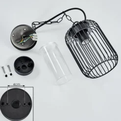 Lampes Vintages & Rétros-hofstein Suspension extérieur Bongle Noir, 1 lumière