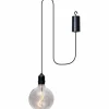 Luminaires Eglo Suspension extérieur Eglo VIGNANELLO LED Noir, 1 lumière