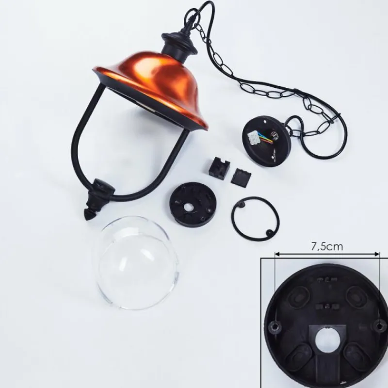 hofstein Suspension extérieur Gascon Noir, 1 lumière