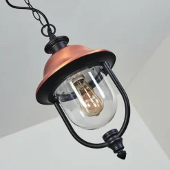 hofstein Suspension extérieur Gascon Noir, 1 lumière