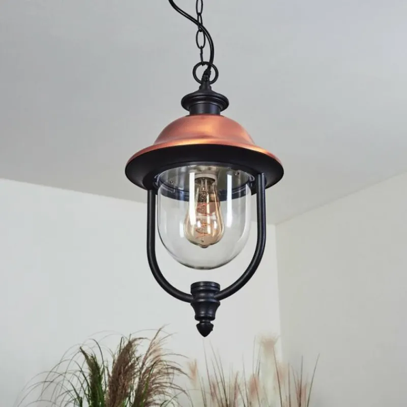 hofstein Suspension extérieur Gascon Noir, 1 lumière