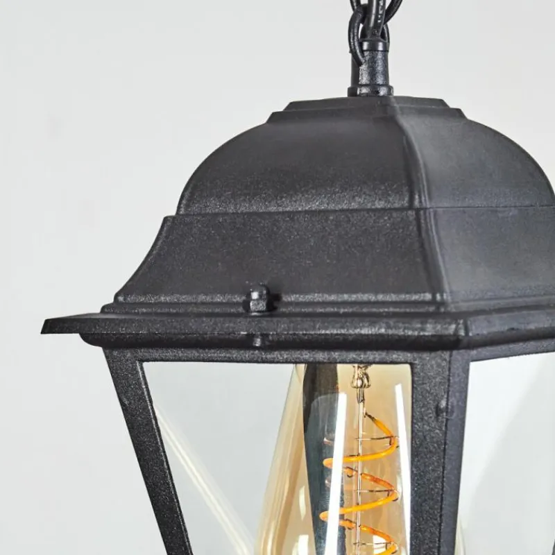 Luminaires Rustiques-hofstein Suspension extérieur Naofe Noir, 1 lumière