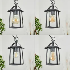 Lampes Vintages & Rétros-hofstein Suspension extérieur Trosa Noir, 1 lumière