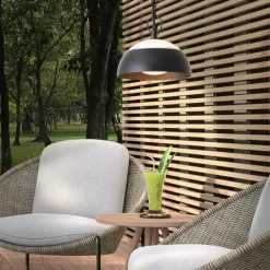 Luminaires Brilliant Suspension extérieure Brilliant Matfen LED Noir, 1 lumière