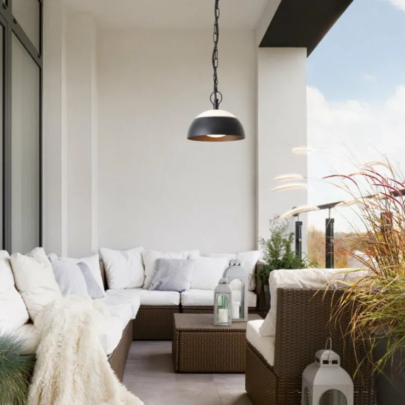 Luminaires Brilliant Suspension extérieure Brilliant Matfen LED Noir, 1 lumière