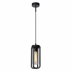 Luminaires Lucide Suspension extérieure Lucide GARLAND Noir, 1 lumière