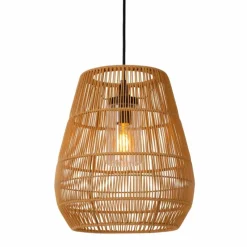 Style Boho-Chic-Luminaires Lucide Suspension extérieure Lucide NERIDA Noir, 1 lumière