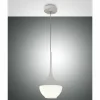 Luminaires Fabas Luce Suspension Fabas Luce Apollo Blanc, 1 lumière